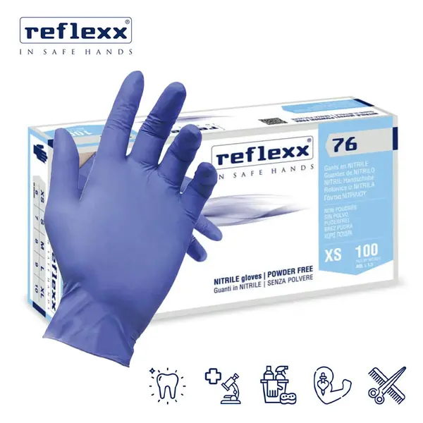Reflexx 76 - Nitrile Gloves with Chemical Protection