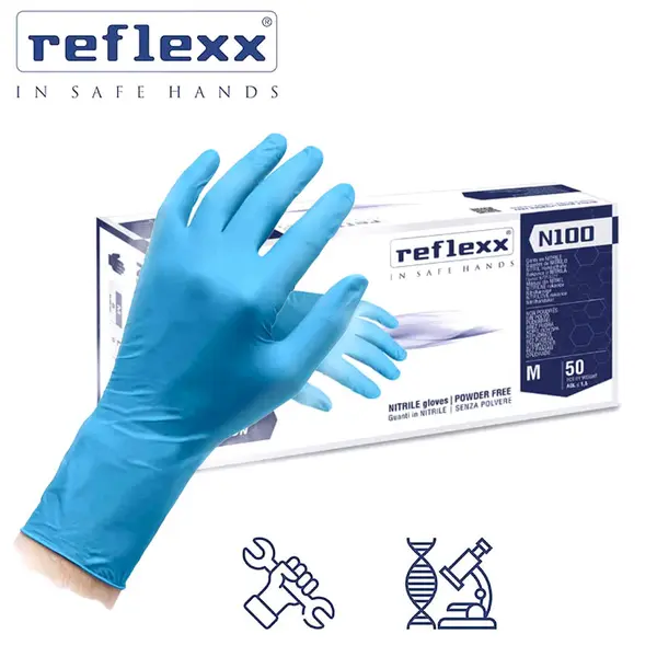 Reflexx N100 - High Thickness Nitrile Gloves with Chemical Protection