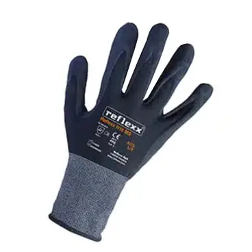 Reflexx N16 MS - Cut-resistant Microsandy Nitrile Gloves