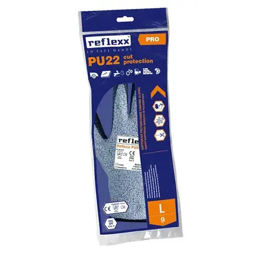 package Reflexx PU22 - Level C Cut Resistant Gloves Dry Environments Without Seams