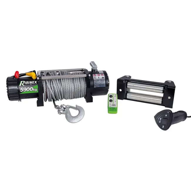 Ribimex PE12V/9002 - 12V 6 HP Electric Winch for Fixing PE12V