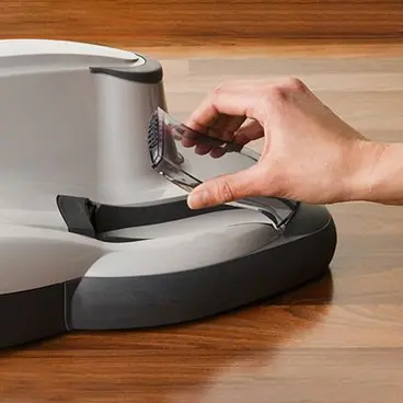 Sebo Dart 3 vacuum cleaner and polisher tank detail