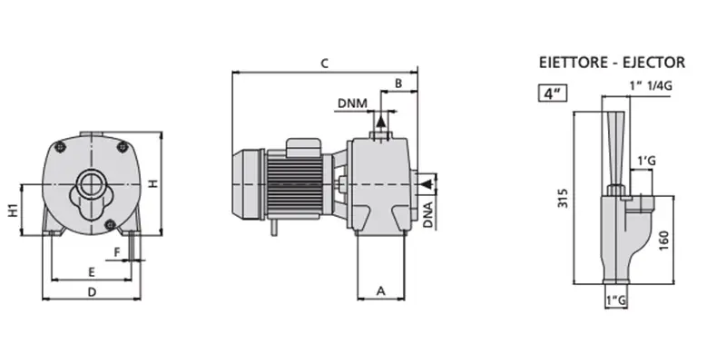 Speroni APM 200 Deep Suction Self-Priming Pump