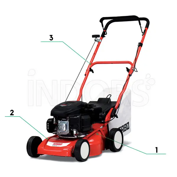 Sabo 40 Classic petrol lawnmower 139 cc