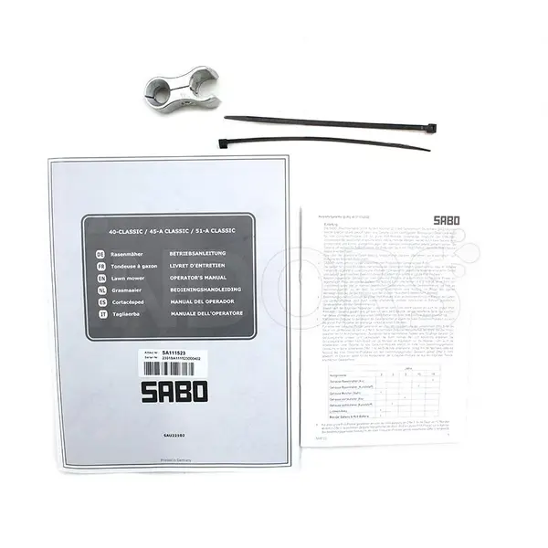 Sabo 45-A Classic standard equipment