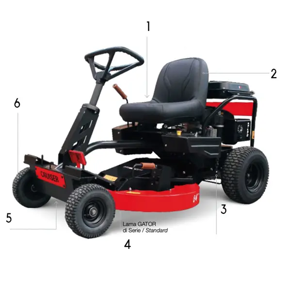 Sarp Cruiser 84 - Tall Grass Rider with Mulching