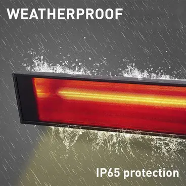 Sined Caldo Vetro Nero 2000 WiFi - Outdoor Infrared Heating Lamp