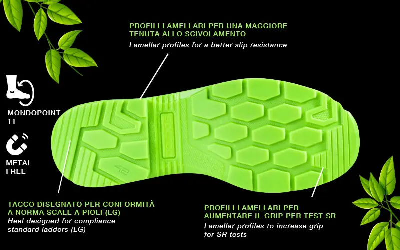 Sparco Indy-e Forester ESD S3S SR LG - Eco-sustainable Full Efficiency Safety Shoe