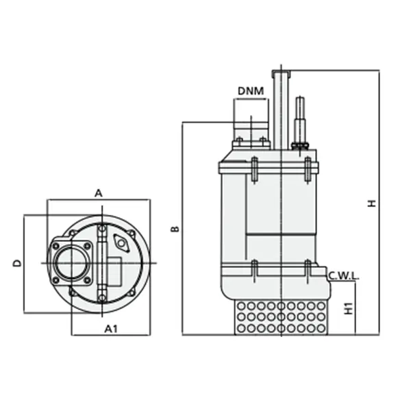 Speroni SK 40-50 - Submersible electric pumps for site drainage and civil engineering works