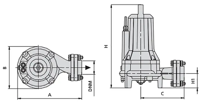 measures Speroni Cutty - Submersible Electric Pump with Shredder