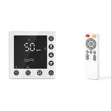 Eco Fresh Air HVLS Milano Design controller and remote control