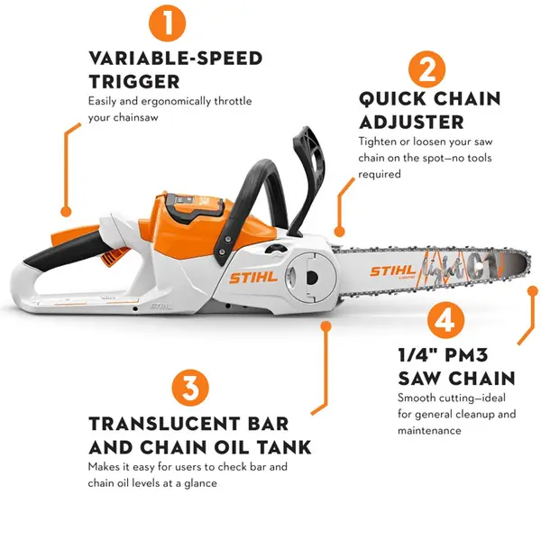Stihl MSA 60 - 36V Chainsaw with 30 cm Bar including Battery Kit and Charger