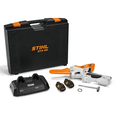 Stihl GTA 40 Complete Set - Battery Chain Pruner complete with 2 batteries + charger + case