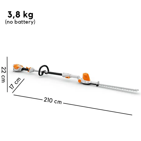 Stihl HLA 56 SET - Adjustable Battery Hedge Trimmer with AK 20 Battery + AL 101 Charger included
