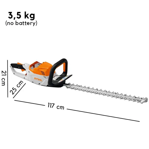 Stihl HSA 60 SET - 60 cm Battery Hedge Trimmer with Battery and Charger included