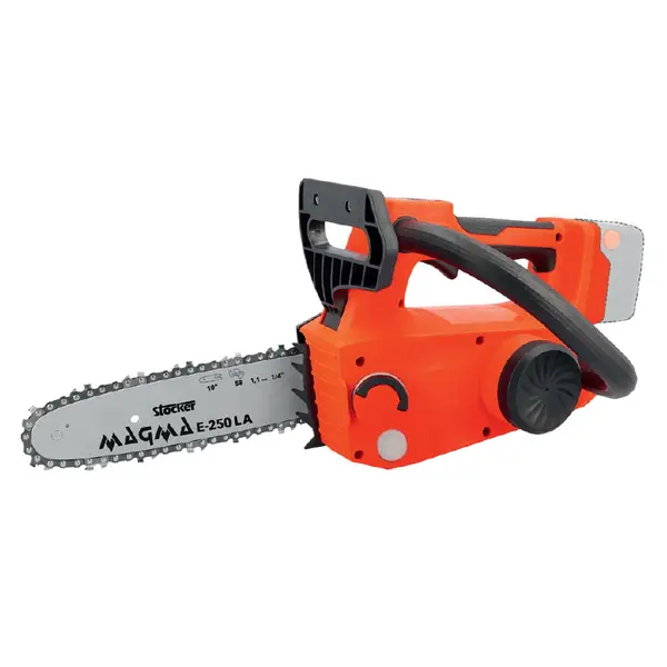 Stocker Magma E-250 LA 21 V chainsaw, equipped with a 650 W brushless motor