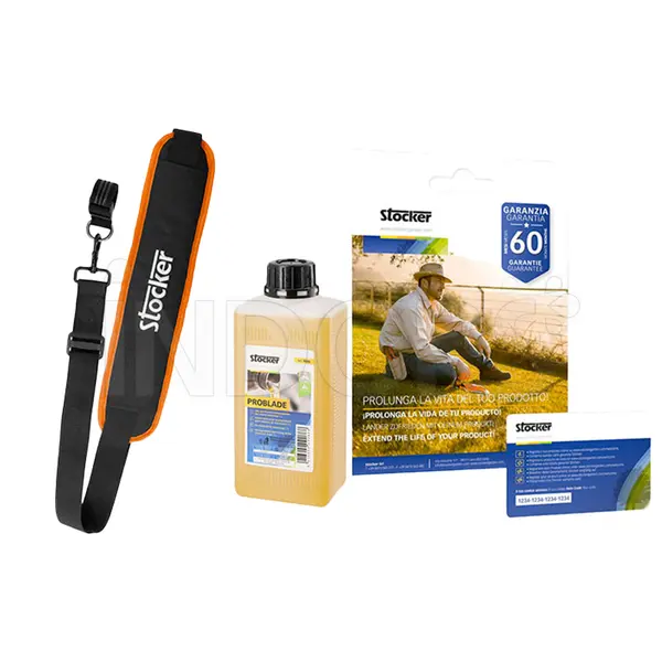 Stocker 61503 Promo Kit Chainsaw with Telescopic Pole E-300 LA + 4 Ah Battery + Charger