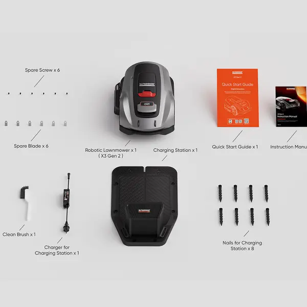 Sunseeker X3 Plus - Robotic Lawnmower with customizable cutting