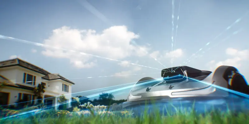 Sunseeker X7 Plus Gen 2 - 10 Ah Lithium Battery Robot Lawnmower for Large Areas of 6000 m²