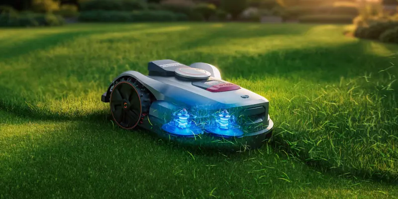 Sunseeker X7 35cm double floating disc lawnmower