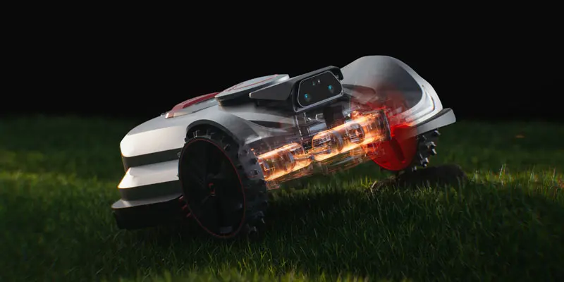 Sunseeker X7 robotic lawnmower with RTK VSLAM navigation