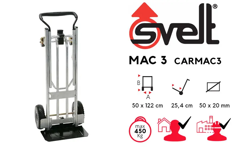 Svelt Mac 3 CARMAC3 - Professional Multi-position Trolley