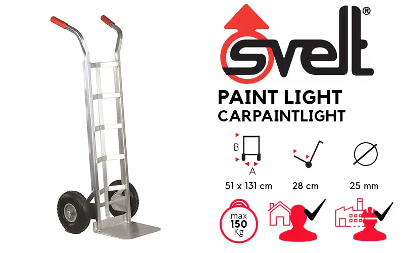 Svelt Paint Light CARPAINTLIGHT - Paint Cans and Barrels Trolley Legislative Decree 206/2005
