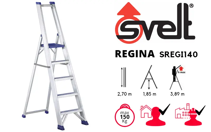 Svlet SREGI140 professional aluminum ladder 3.6 m