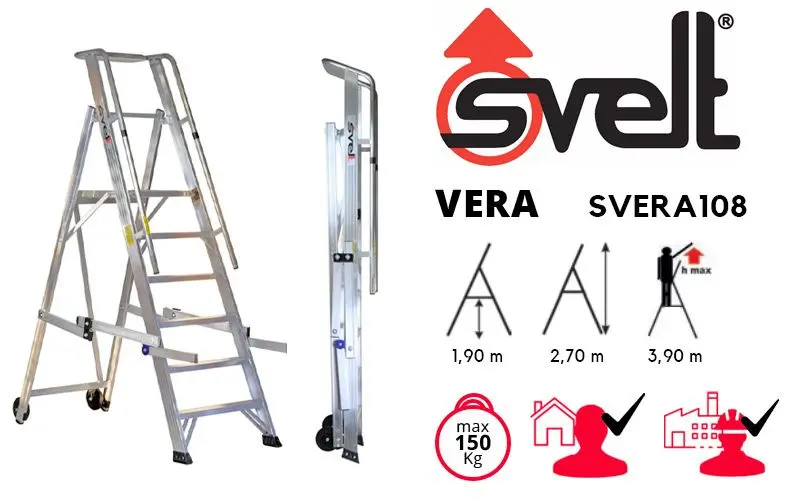 Svelt Vera SVERA108 - Double ladder with parapet