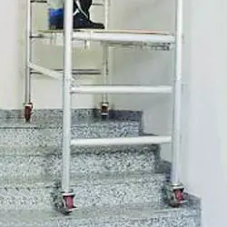 Svelt Regina 4WD Large Vip - Professional Ladder with Guard Wheels and Handrail