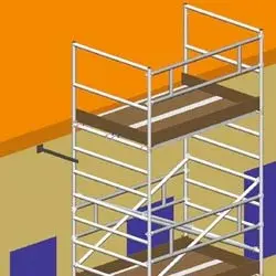 Svelt Regina 4WD Large Vip - Professional Ladder with Body Rest Wheels and Handrail