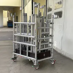 Svelt Regina 4WD Large Vip - Professional Ladder with Guard Wheels and Handrail