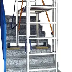 Svelt Regina 4WD Large Vip - Professional Ladder with Wheels, Body Rests and Handrails