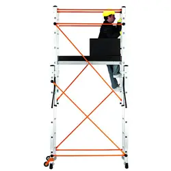 Svelt Regina 4WD Large Vip - Professional Ladder with Guardrails and Handrails