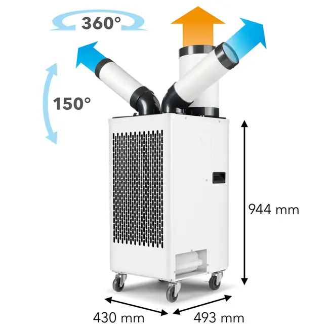 Trotec PT 3500 SP - Spotcool Air Conditioner with 2 Ducts