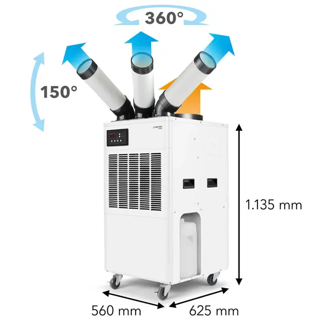 Trotec PT 5300 SP - Spotcool Air Conditioner with 3 Cold Air Outlet Channels