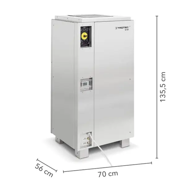 Trotec DH 310 BX ES stainless steel dimensions