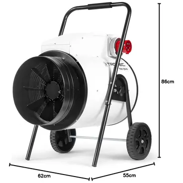 Dimensions of the Trotec TDS 120 R - Industrial Air Heater