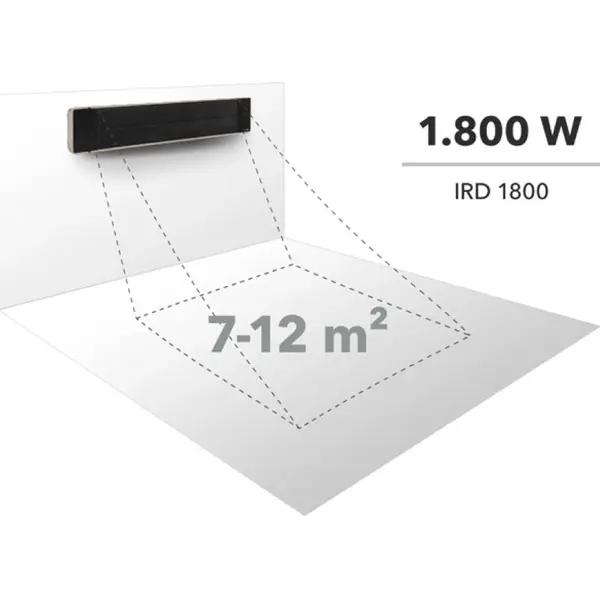 Trotec IRD 1800 1410003320 - Outdoor Infrared Heater Without Light