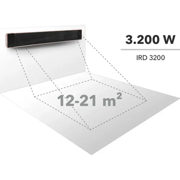 Trotec IRD 3200 1410003340 - Outdoor Infrared Heater Without Light