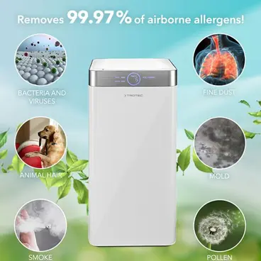 Trotec Airgoclean 200 E - Automatic Air Purifier Triple Filtration