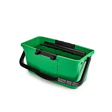 closed handle Unger Bucket 12 L Green with Shelves - QB12B
