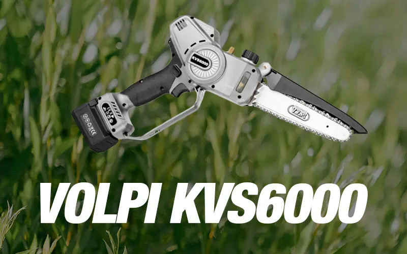 Volpi KVS6000 electric cordless chain pruner for branches