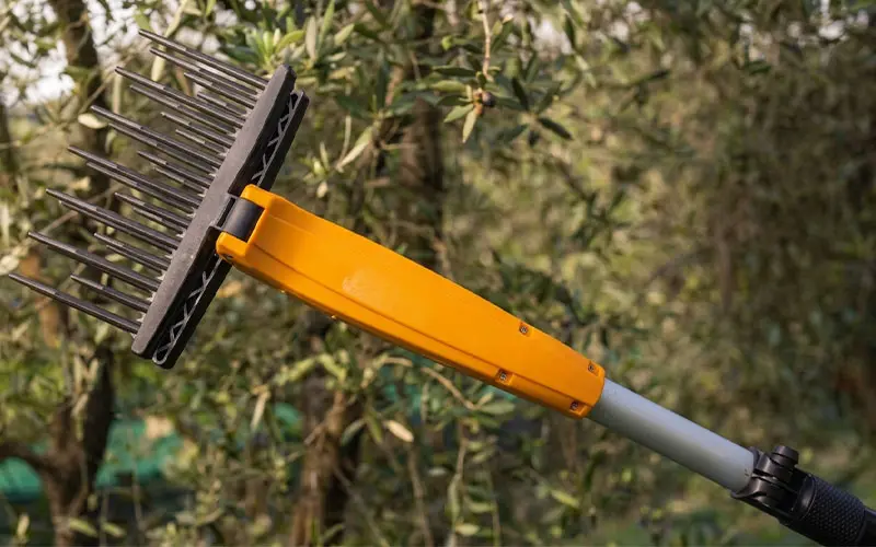 Volpi Olytech Dualcomb 13 - Battery-Powered Telescopic Olive Harvester Model 355XL