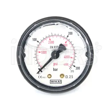 Pressure gauge in glycerine bath for pressure washer