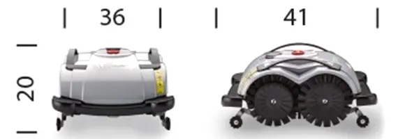 Wiper Ecorobot BLITZ 4 compact size robot lawnmower