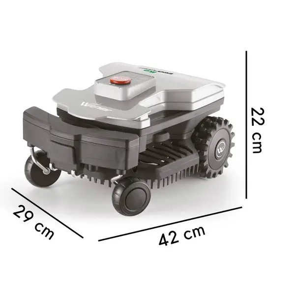 Dimensions Wiper Ecorobot IKE 10R - Robot Lawn Mower 1000 m² large slopes
