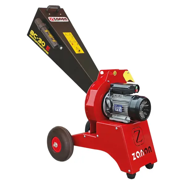 Zanon BC 30-E 1002874 - Single-Phase 3 HP Electric Wood Chipper with 3 cm Cutting Diameter