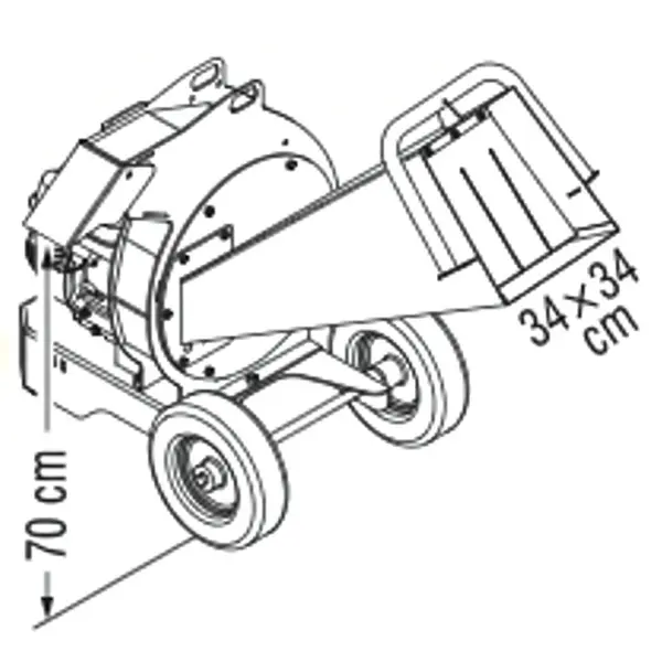 Zanon BC 60-E 1002858 1002859 - Professional Electric Wood Chipper Up to 4 HP