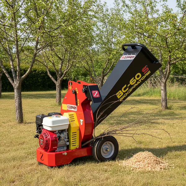 Zanon BC 60-S 1002857 - Wood chipper with 6.5 HP Honda engine and 6 cm cutting diameter